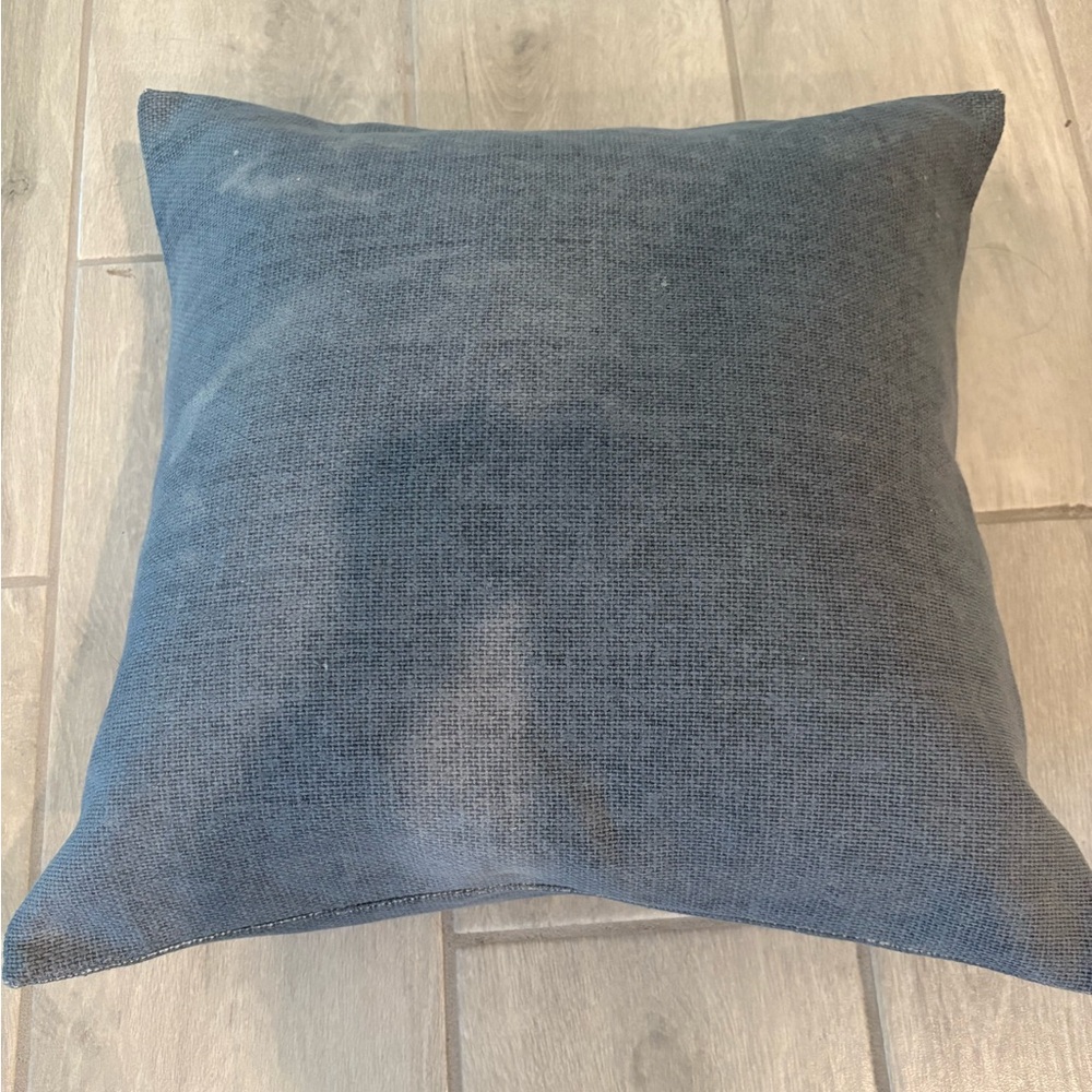 Thomasville Custom Throw Pillow Cover. Slate  (Gray-blue) color.  Cover only.